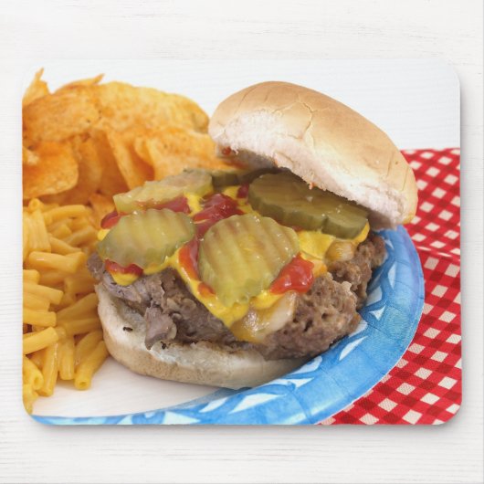 Burger en Sides Muismat (Voorkant)