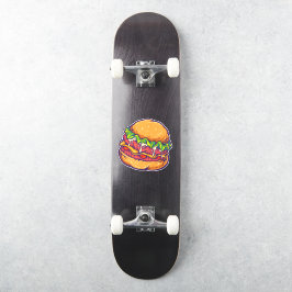 Burger Fast Food Cartoon Sticker