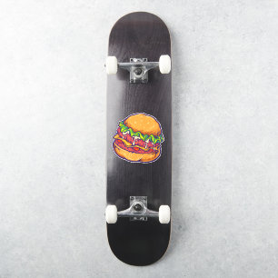 Burger Fast Food Cartoon Sticker