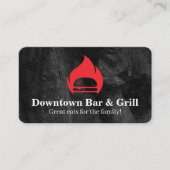 Burger Flame Fire | Restaurant Visitekaartje (Voorkant)