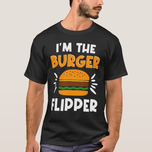 Burger Flipper Hamburger Lover T-shirt (Voorkant)