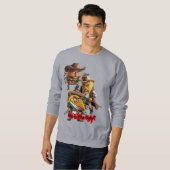 Burger, French Fries, Taco in the Wild West on a Trui (Voorkant volledig)