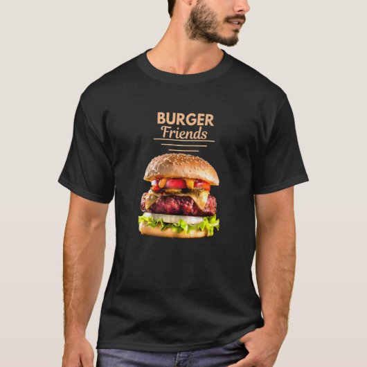 Burger Friends National Hamburger Day May 28 Fast T-shirt (Voorkant)