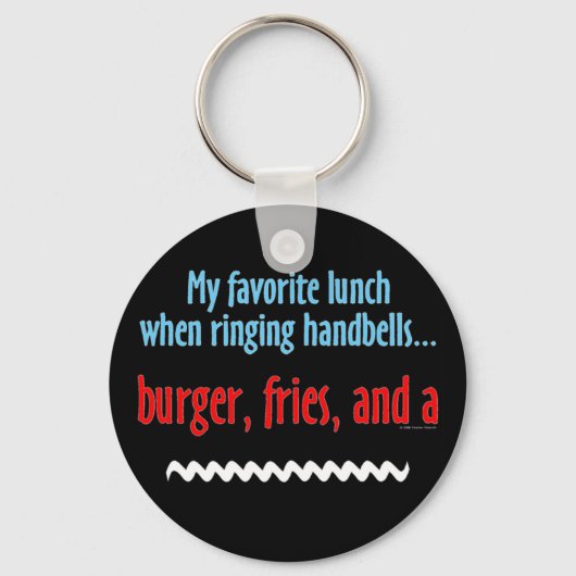 Burger, Fries en Shake Sleutelhanger (Voorkant)