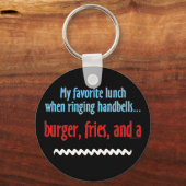 Burger, Fries en Shake Sleutelhanger (Voorkant)