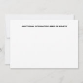 Burger friet hotdog fast food party rood kaart (Achterkant)