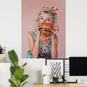 Burger Girl Poster (Thuiskantoor)