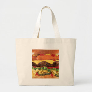 burger grote tote bag