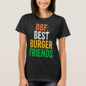 Burger Hamburger BBF Best Burger Friends T-shirt (Voorkant)