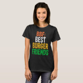 Burger Hamburger BBF Best Burger Friends T-shirt (Voorkant volledig)