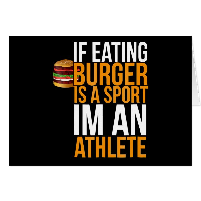 Burger Hamburger BBQ Humor Funny Pun Gift Idea (Voorkant Horizontaal)