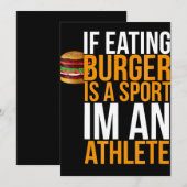 Burger Hamburger BBQ Humor Funny Pun Gift Idea Feestdagenkaart (Voorkant / Achterkant)