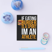 Burger Hamburger BBQ Humor Funny Pun Gift Idea Flyer (Enkel)