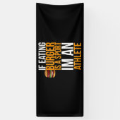 Burger Hamburger BBQ Humor Funny Pun Gift Idea Spandoek (Verticaal)