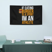 Burger Hamburger BBQ Humor Funny Pun Gift Idea Spandoek (Beurs)