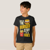 Burger hamburger bbq vlees - cheeseburger t-shirt (Voorkant volledig)
