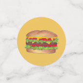 Burger Hamburger Cheeseburger Picnic Cookout Party Confetti (Kleine voorkant)