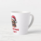 Burger Hamburger Christmas Pet Xmas Latte Mok (Rechterhoek)