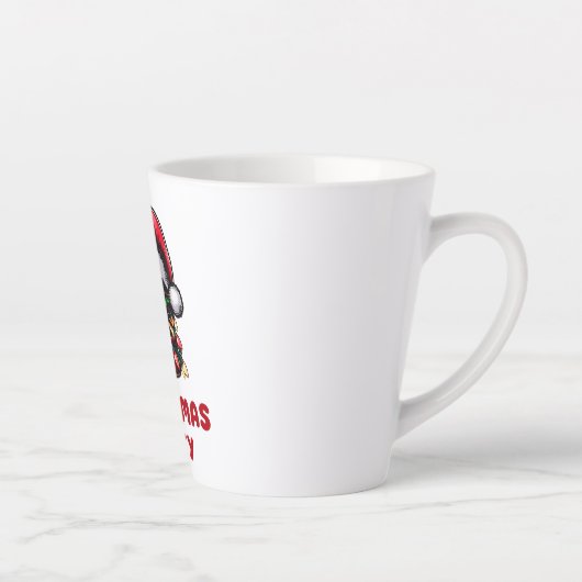 Burger Hamburger Christmas Pet Xmas Latte Mok (Rechts)