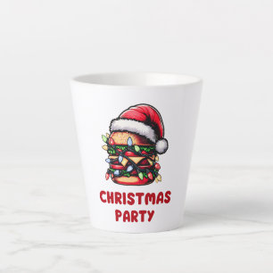 Burger Hamburger Christmas Pet Xmas Latte Mok