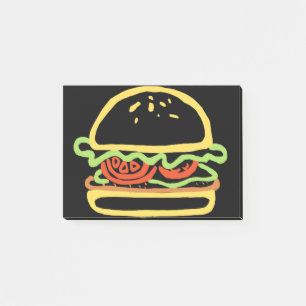 BURGER HAMBURGER POST-IT® NOTES