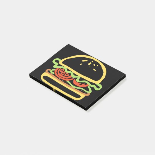 BURGER HAMBURGER POST-IT® NOTES (Schuin)