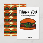 Burger Hartelijk Dank Bedankkaart (Voorkant / Achterkant)