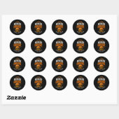 🍔 Burger House Grill Restaurant Personeel 🍟 Ronde Sticker (Vel)