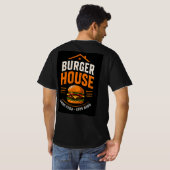 🍔 Burger House Grill Restaurant Personeel 🍟 T-shirt (Achterkant volledig)