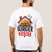 👨🍳 Burger House Restaurant Keuken Personeel Tea T-shirt (Achterkant)