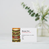 Burger Hut Visitekaartje (Staand voorkant)