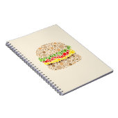 Burger In Stippen Notitieboek (Rechterzijde)