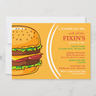 Burger Invitation Kaart