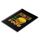Burger is mijn gedistilleerde voedselhamburger notitieboek (Linkerzijde)