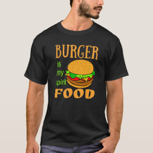 Burger is mijn gedistilleerde voedselhamburger t-shirt