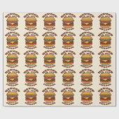 Burger is mijn gelukkige dosering quote cadeaupapier (Vlak)