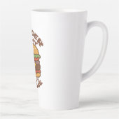 Burger is mijn gelukkige dosering quote latte mok (Rechts)