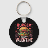 Burger is mijn Valentijn Een hilarisch eerbetoon Sleutelhanger (Voorkant)