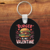 Burger is mijn Valentijn Een hilarisch eerbetoon Sleutelhanger (Voorkant)