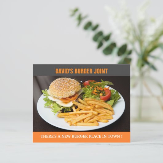 Burger Joint Grand Opening Flyer (Staand voorkant)