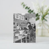 Burger Joint uit 1940 Briefkaart (Staand voorkant)