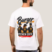 🍔 Burger Keuken Bemanning Restaurant Personeel 👨 T-shirt (Achterkant)