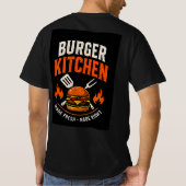 🍔 Burger Keuken Grill Restaurant Personeel 🍟 T-shirt (Achterkant)