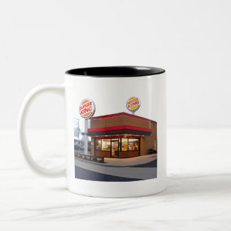 burger king-mok tweekleurige koffiemok