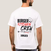 🍔 Burger Kitchen Creatieve Fastfood Restaurant T-shirt (Achterkant)