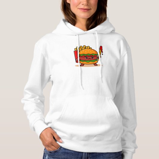 Burger Knight Hoodie (Voorkant)