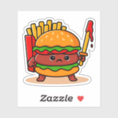 Burger Knight Sticker (Vel)
