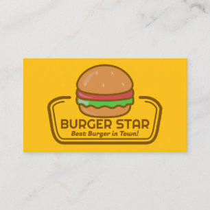 Burger Logo   restaurant Visitekaartje