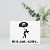 Burger Lover Briefkaart (Staand voorkant)