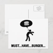 Burger Lover Briefkaart (Voorkant / Achterkant)
